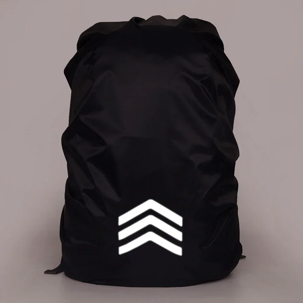 

Night Cycling Raincover Case, Waterproof Backpack Rain Cover, Wide Reflective Tape, Black, 8 17L/25 29L/30 40L/45 55L/60 70L