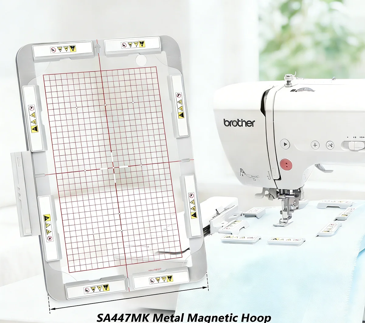 Magnetic Hoop 8x12inch Magnetic Frame For Babylock Solaris Destiny Brother Innovis Quattro 6700D Etc Embroidery Machine