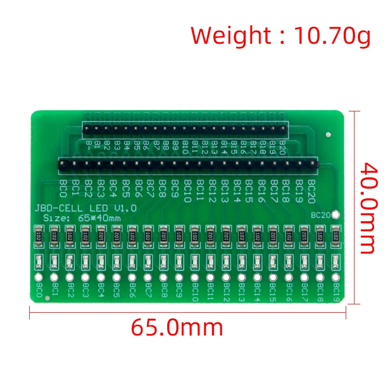 3S-20S Li-ion Lithium Battery Protection Board Line Tester LED Detection 4S 5S 6S 7S 8S 9S 10S 11S 12S 13S 14S 15S 16S Cells