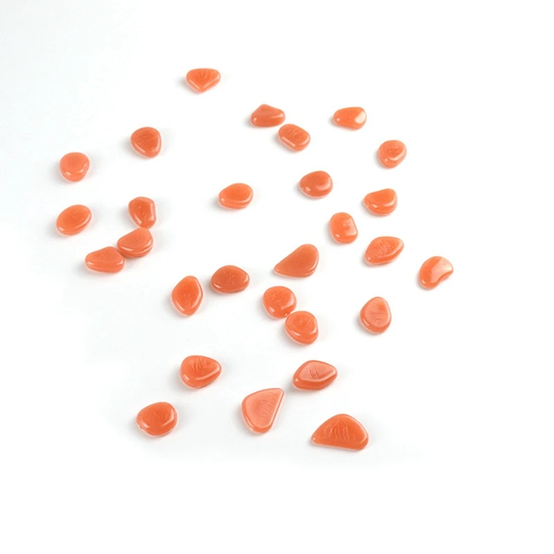 400 buah batu dekoratif menyala dalam batu gelap, dekorasi untuk gang, taman, jalan masuk atau tanaman rumah