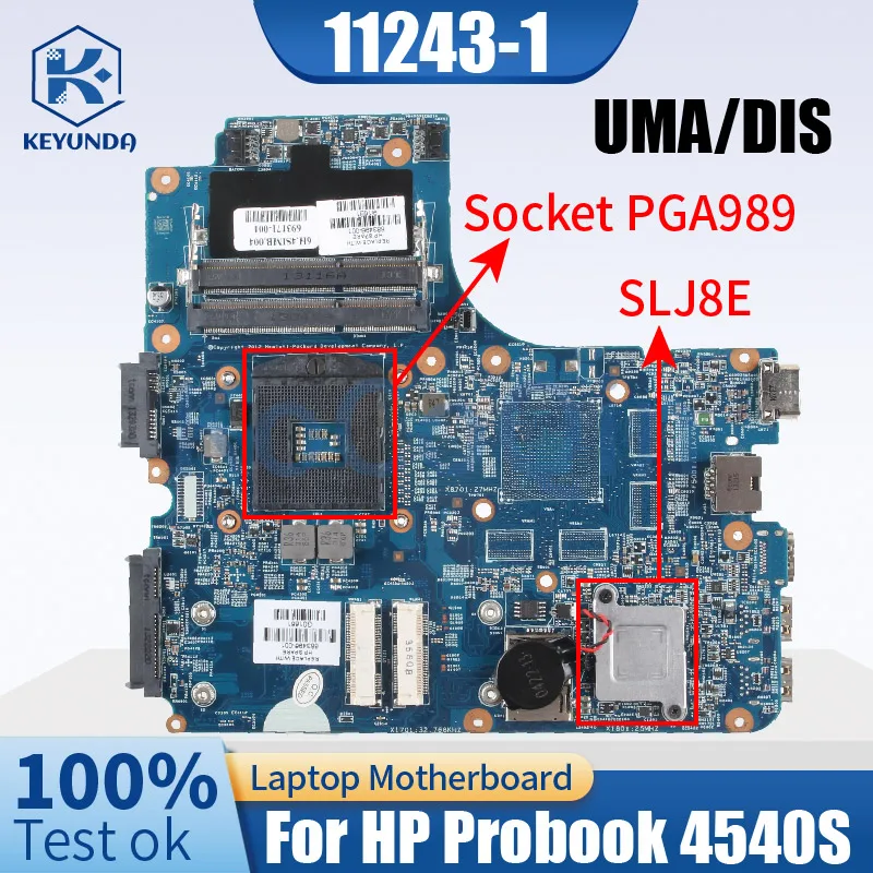 For HP Probook 4440S 4540S 4740S 4441S Laptop Motherboard 683494 683494 683495-601 11243-1 SLJ8E Notebook Mainboard UMA/DIS