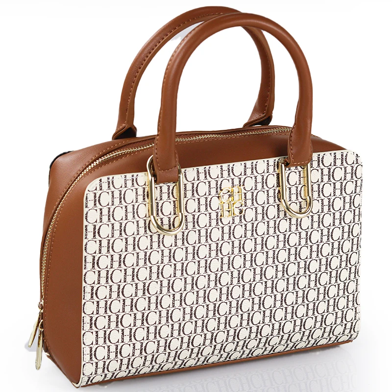 حقيبة يد نسائية مطبوعة ماركة فاخرة ريترو كلاسيك مادة البولي يوريثان 2025 حقيبة حمل عصرية وبسيطة جديدة #5