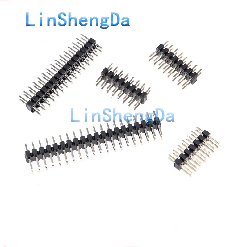 2MM double row pin 2.0mm spacing direct insertion pin holder 2 * 2P/3/4/5/6/7/8/10/20/40P copper needles