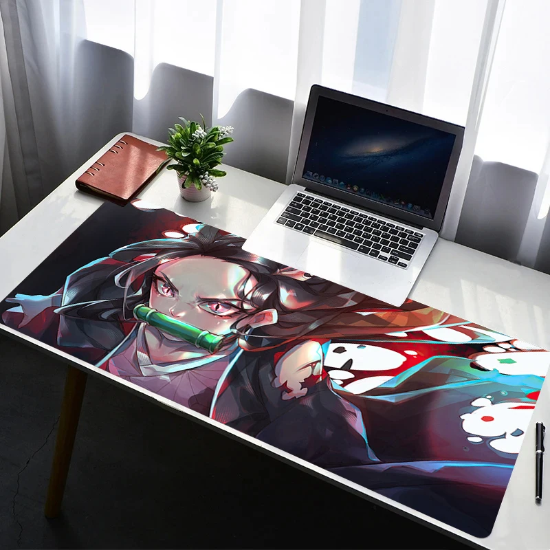 

Mouse Pad Non Slip Rubber Mousepad Laptop Gamer Cabinet Keyboard Pad Office Computer Gaming Desk Demon Slayer Nezuko Mouse Mat