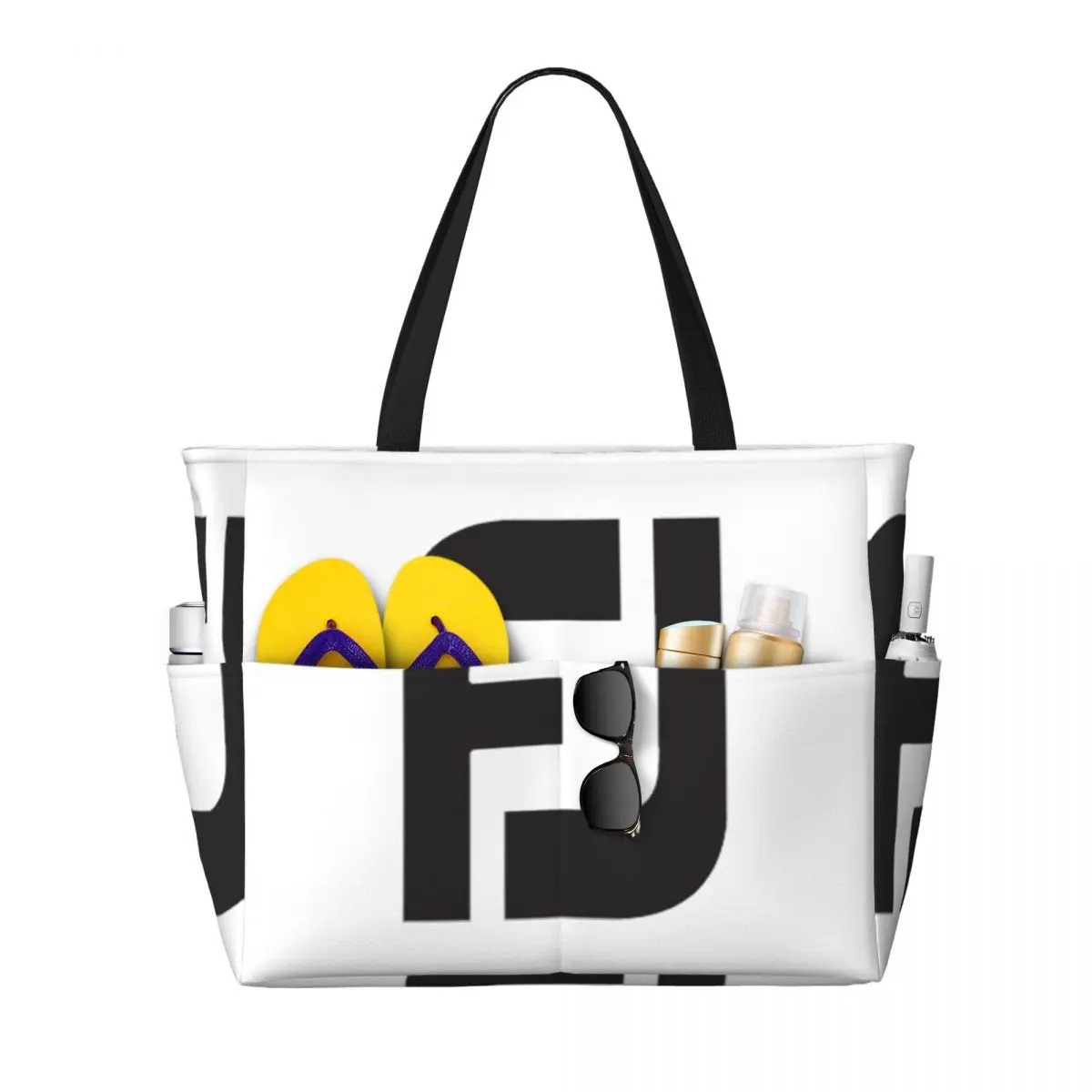 

Footjoy Beach Tote Bag Sport Gym Yoga Duffle Large Tote Bag Women Travel Bag Fitness bag