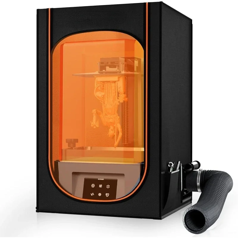 Resin 3D Printer Enclosure with Ventilation, 3D Printer Vented Enclosure Tent Cover Eliminate Odors Dustproof Isolate Noise