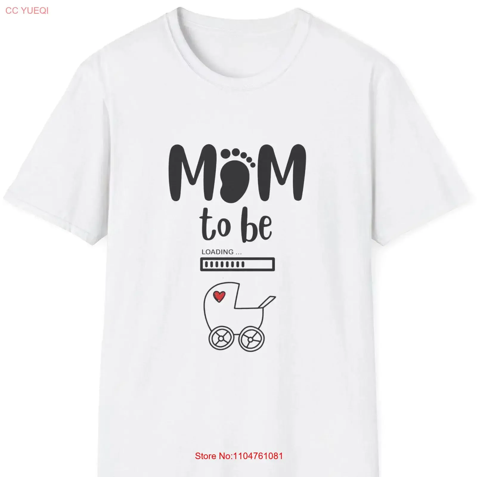 Mom To Be Loading T Shirt Perfect for Baby Shower Maternity Wear Expecting Moms Fun Pregnancy vintage Washed Casual homme