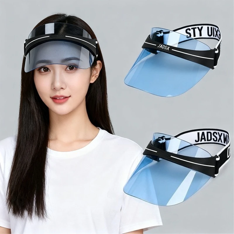 

Summer New Transparent Brim Sun Hat Golf Anti-UV Outdoor Fishing Waterproof Transparent Sun Protection Travel Vacation Hat