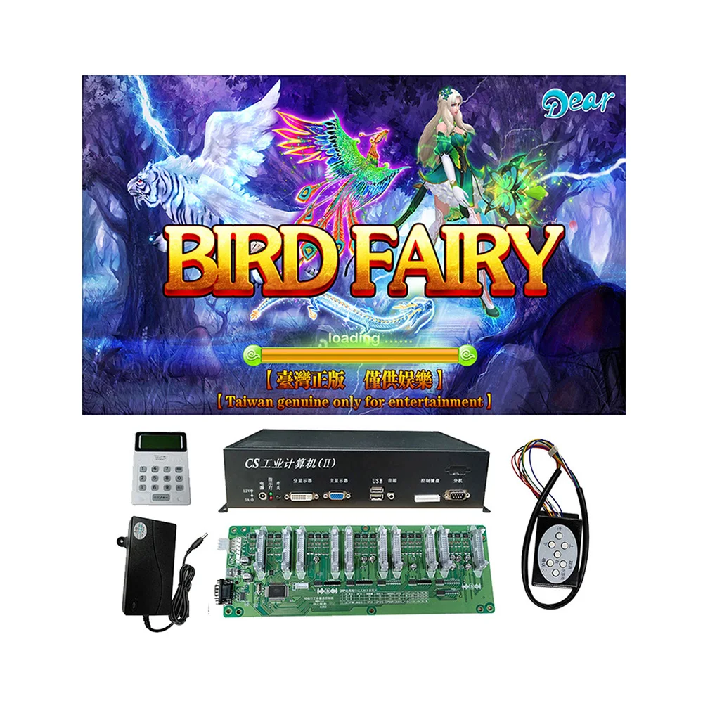 

USA Popular 4/6/8/10 players Bird fairy Fish Hunter Game Machine Host Accessories For Fish Hunter Machine