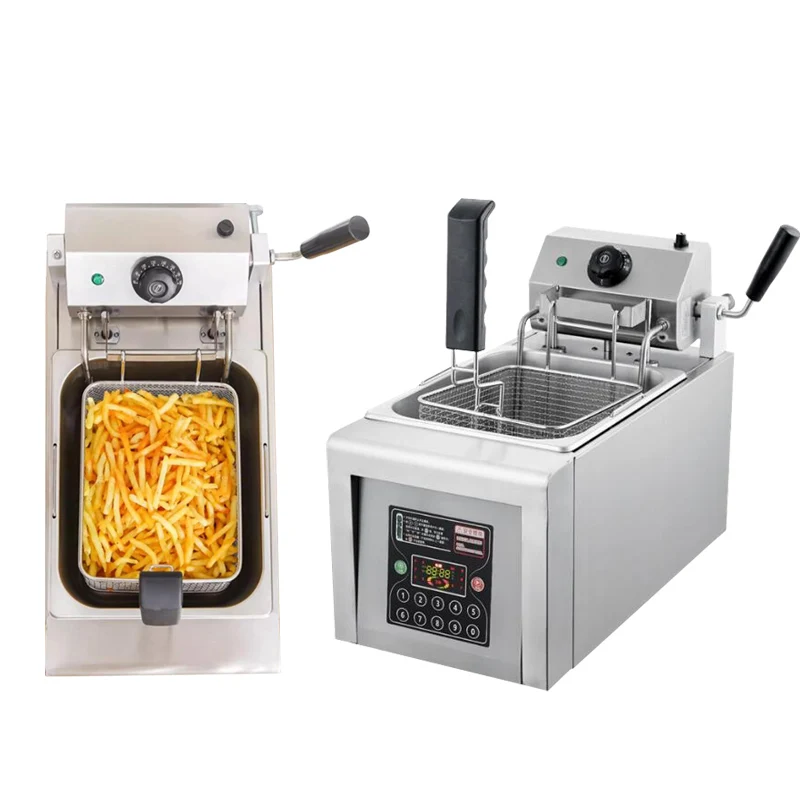 Fryer Electric Cookware for Kitchen Deep French Fries Commercial Fryers Frying Oil Cooker Timer