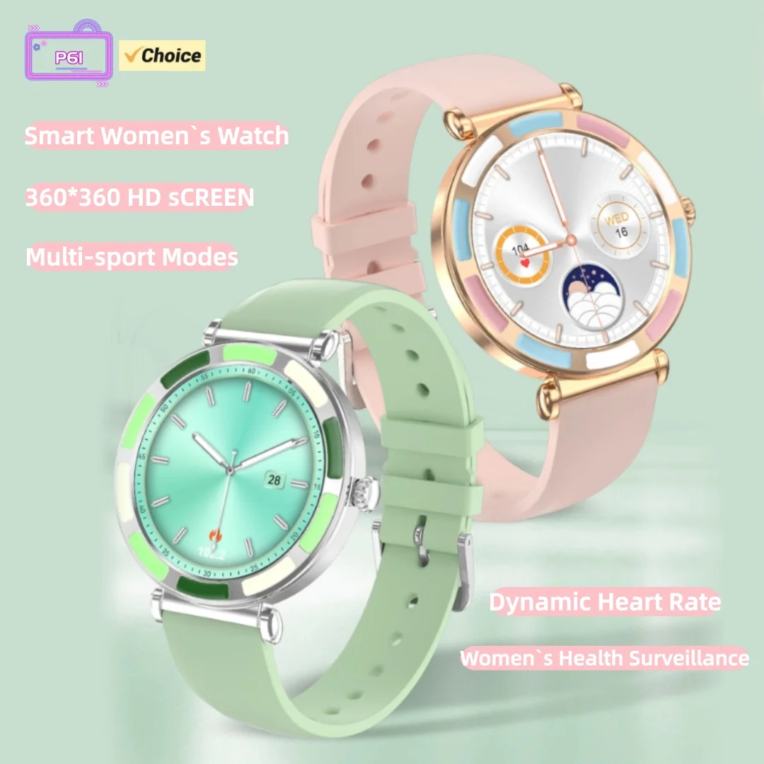 

Смарт-часы Rainbuvvy P61 Fashion с IPS-экраном 1,27 дюйма, BT5.0, водонепроницаемостью IP67, емкостным сенсорным управлением, совместимые с Android и iOS, умный браслет, лучший подарок