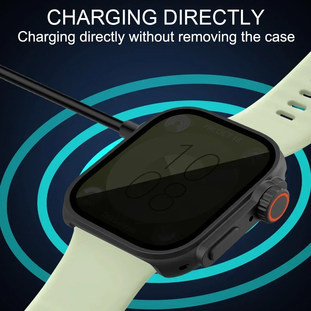 PC+Tempered Glass Change To Ultra Case for Huawei Watch Fit 3 Privacy-Proof Full Coverage Protective Bumper Case for Huawei Fit3