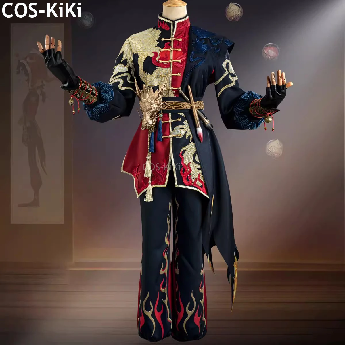 COS-KiKi Anime Identity V Mike Morton Game Suit Cosplay Costume Handsome Uniform Halloween Party Role Play Outfit Outfit S-XXL