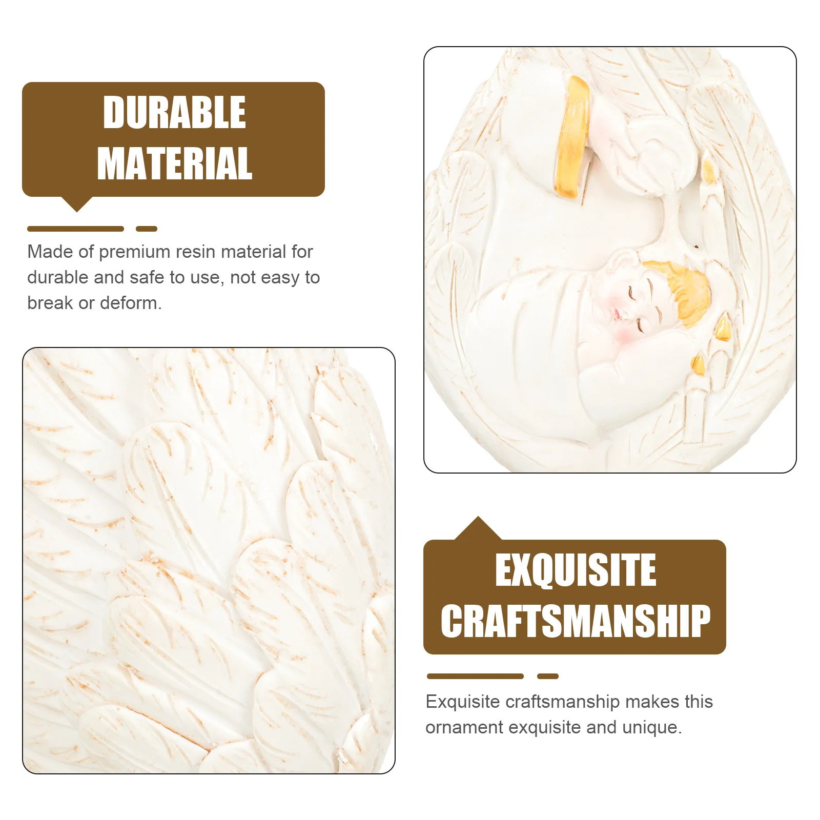 

Resin Baptism Holy Ornament Desktop Decoration Religious Catholic Resin Decoration Church Desktop Adornment