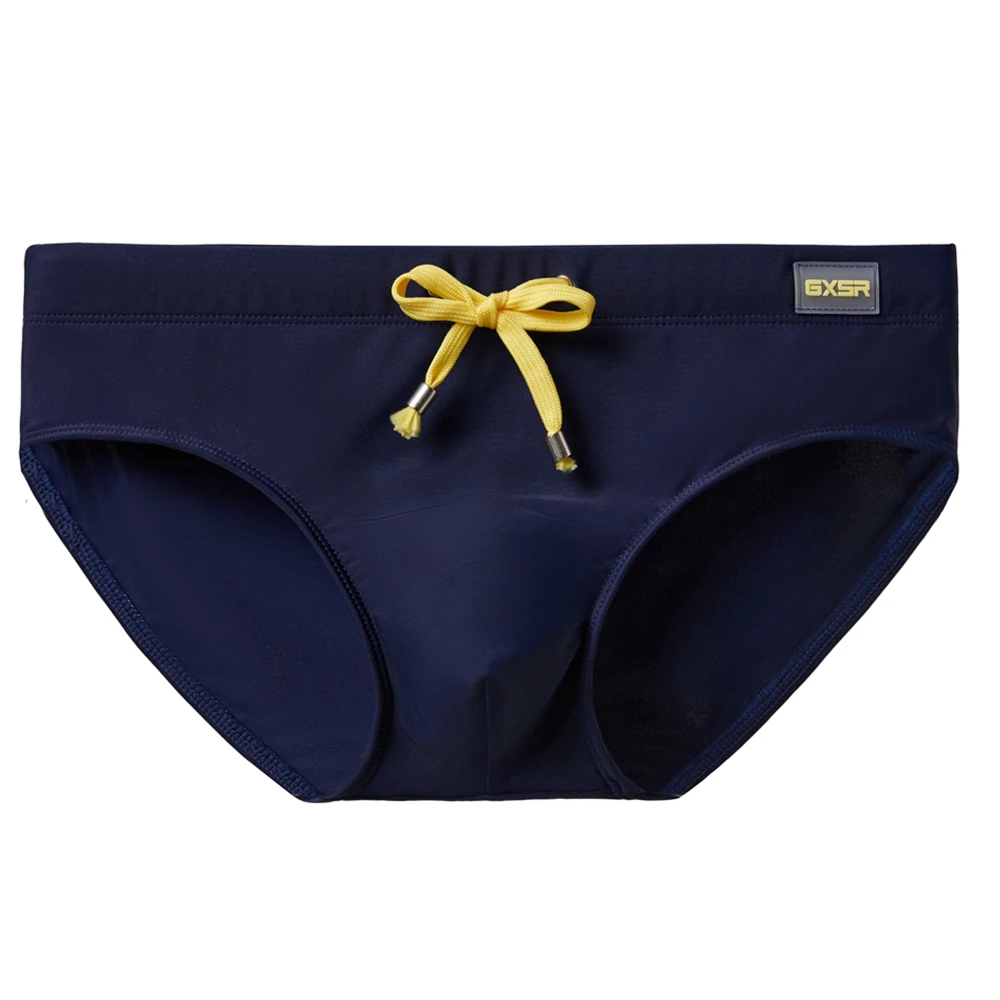 Einfarbige neue Herren-Badehose mit niedrigem Bund, schnelltrocknend, für Jugendliche, Sport, Herren-Slip AD3-M306-GR4-M396 – Detail 16