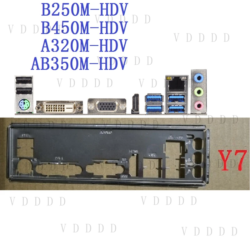 LL NEW Original io shield blende backplate for ASRock B250M-HDV B450M A320M-HDV