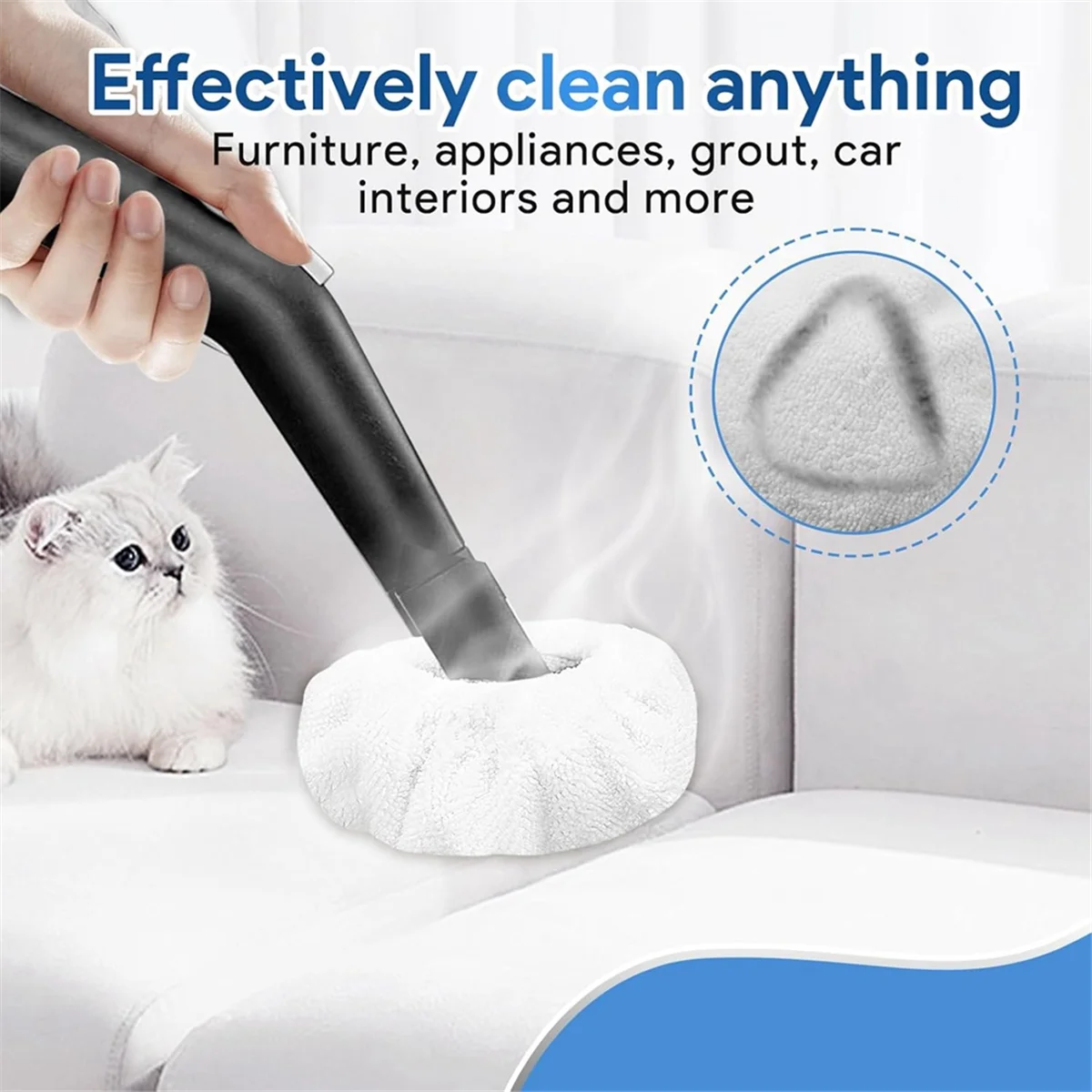 وسادات جديدة من الألياف الدقيقة قابلة لإعادة الاستخدام لمنظف البخار Dupray الأنيق، وسادات تنظيف ممسحة بديلة، وقماش قابلة لإعادة الاستخدام وأغطية صغيرة