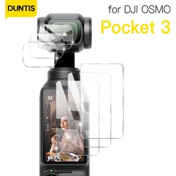 Vetro temperato HD 9H per DJI OSMO Pocket 3 Protezione schermo per DJI Pocket 3 Obiettivo fotocamera con giunto cardanico Proteggi accessori in vetro