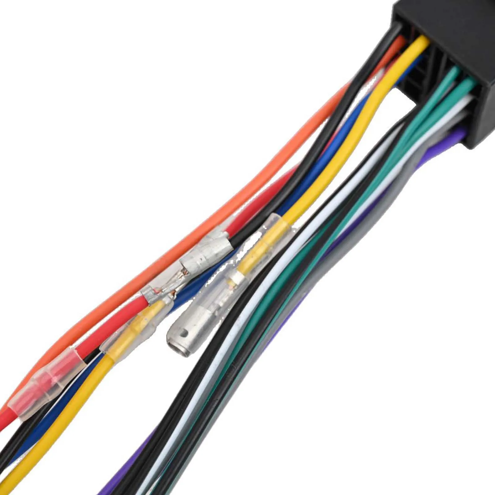 Black Car Stereo Harness Easy Installation Process Non-Deformed Design Reliable Connection For Car Audio Systems