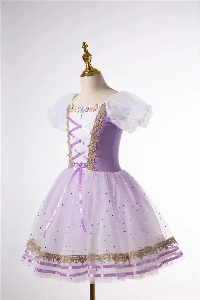 Giselle Ballet Dress Children Ballerina Costumes Professional Ballet Dance Performance Long Romantic Tutu Girl Competition Dress