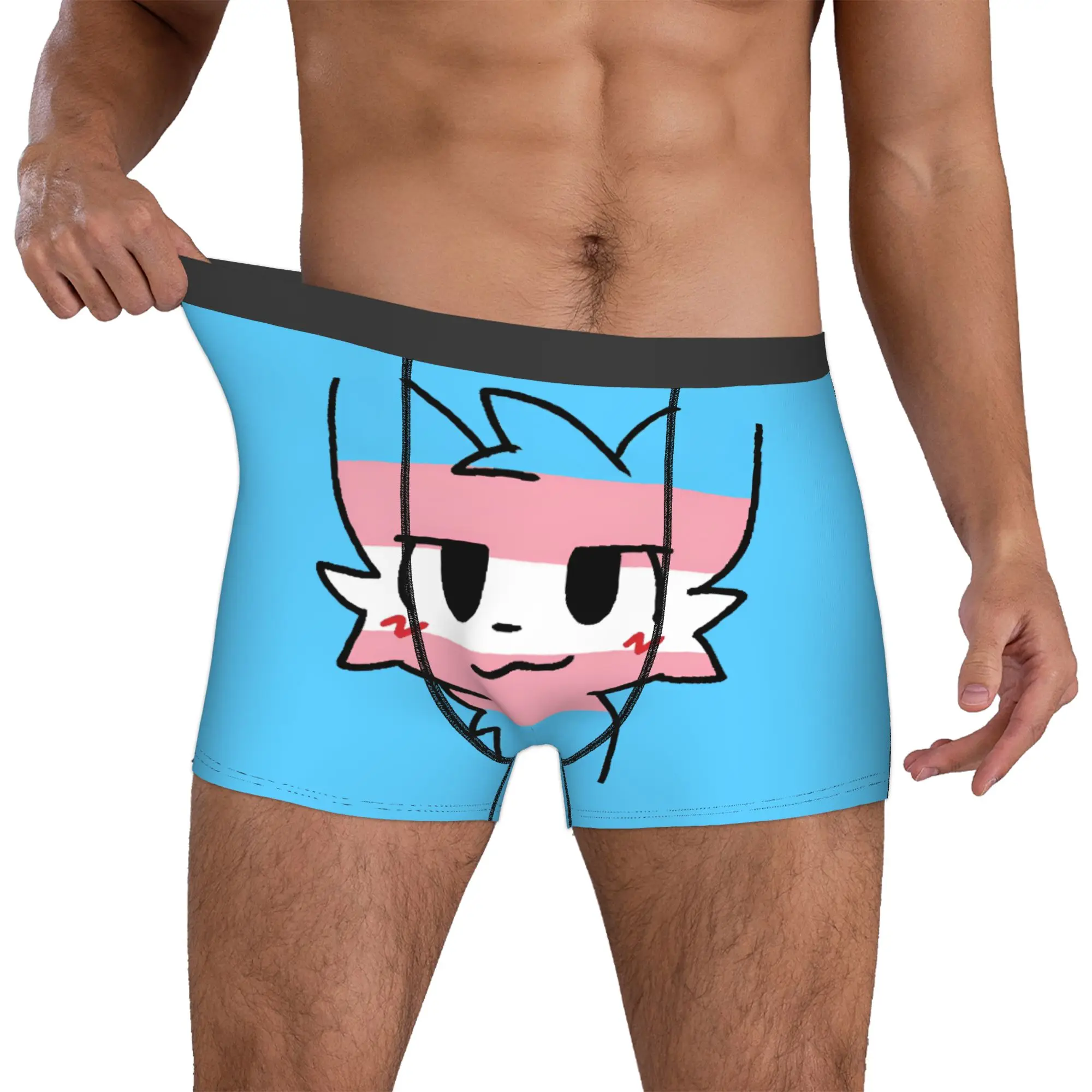 

Custom Boykisser Silly Cat Underwear Men Stretch Cute Cartoon Boxer Briefs Shorts Panties Soft Underpants For Homme