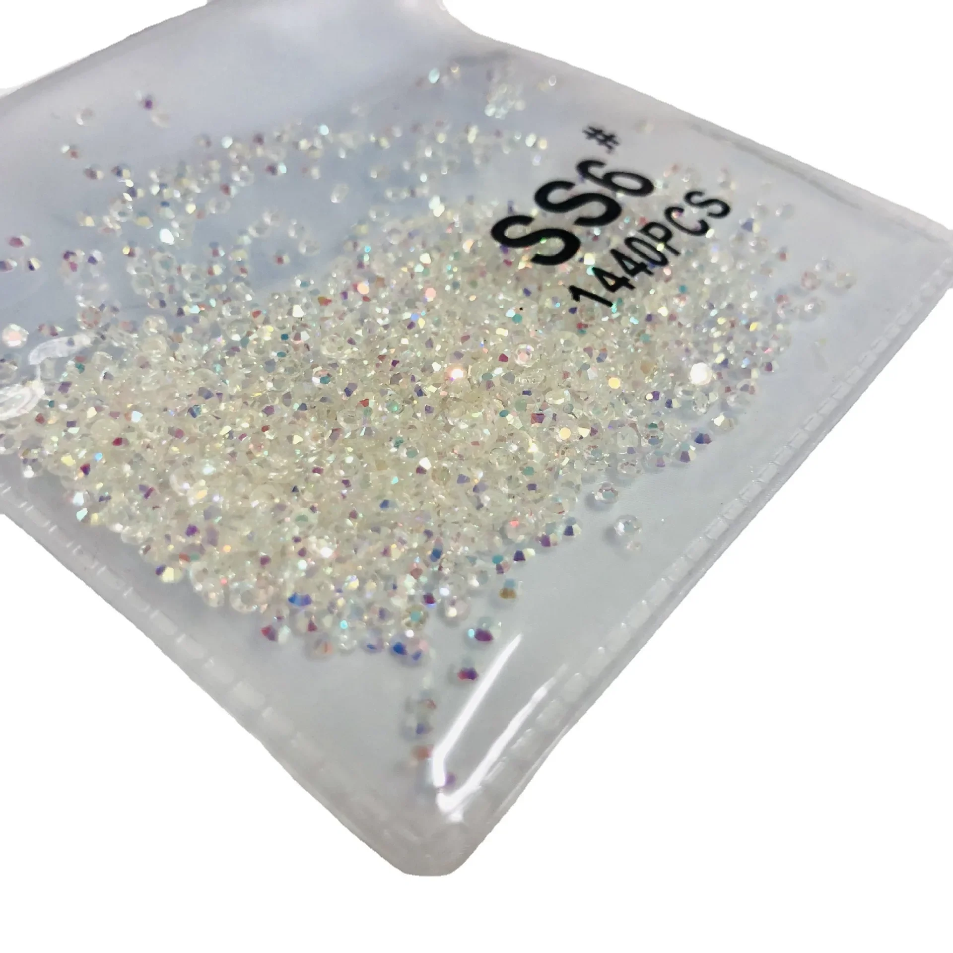 Top Gillter SS3-SS8 1440pcs Crystal AB gold 3D Non Hotfix FlatBack Strass Sewing &Fabric Garment Nail Art Rhinestone decorations