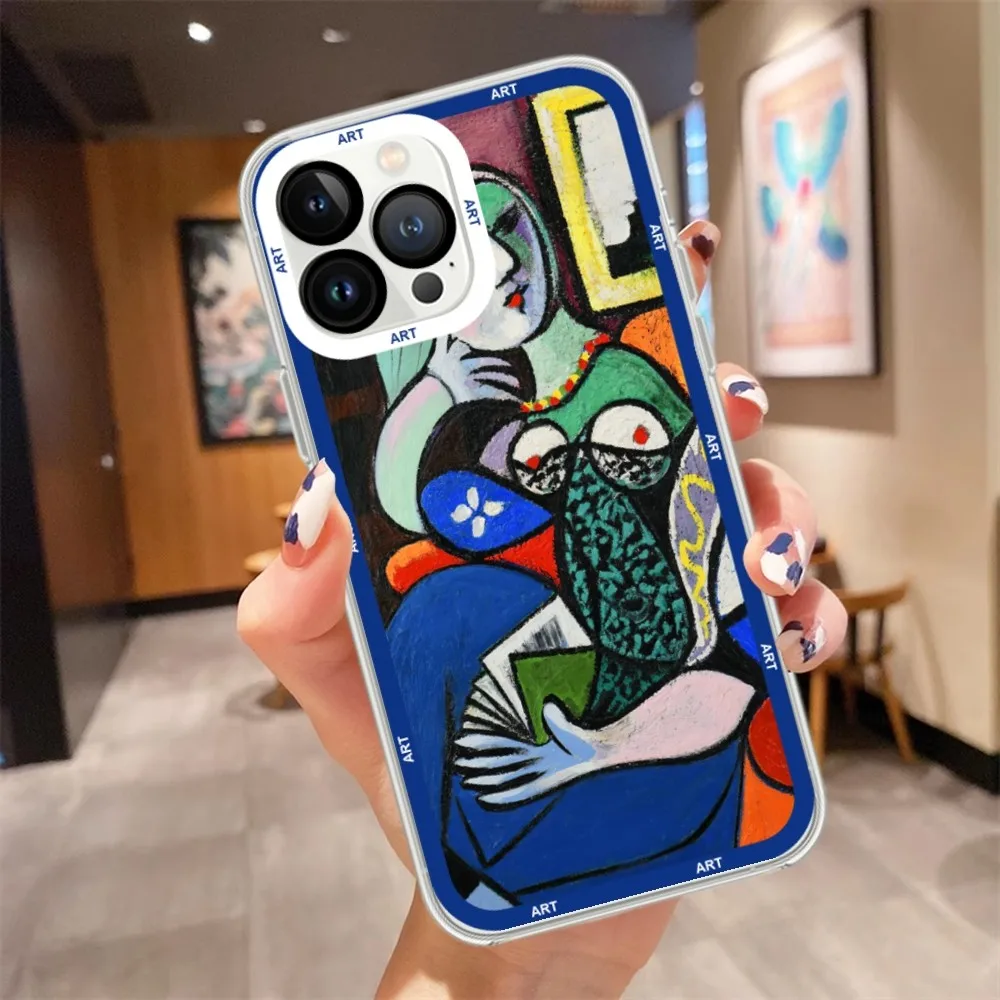 Famous Painting Picasso Abstract Art Phone Case For Samsung Galaxy S23 S22 S21 S20 S10 Plus lite Ultra Transparent Shell