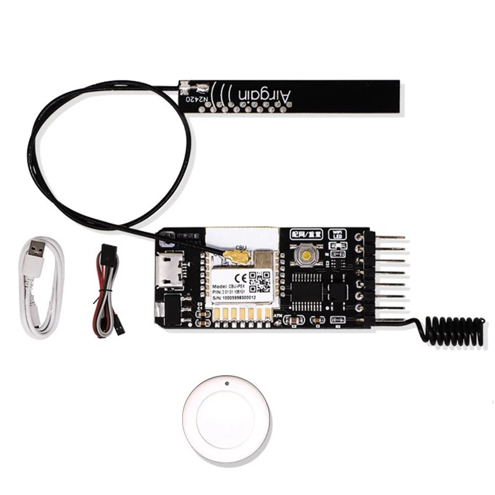 

Tuya Computer Power Reset Switch PCIE Card WiFi+Antenna+Sticker for Desktop Computer APP Control for Google Home,Echo