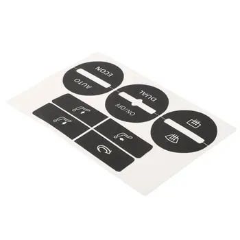 適用於高爾夫 Mk5 2004-2008 和帕薩特 2005-2010 的空調/暖風控制按鈕磨損脫落修復貼紙 PVC 8 最佳銷售 mk5 高爾夫內飾 - №6