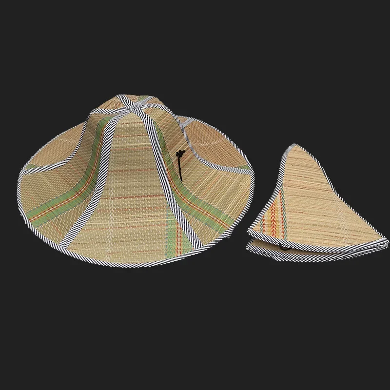 

Складная соломенная шляпа для рыбалки, тканая соломенная шляпа с большими полями, летняя солнцезащитная шляпа, соломенная кепка для альпинизма, кемпинга, пешего туризма, охоты