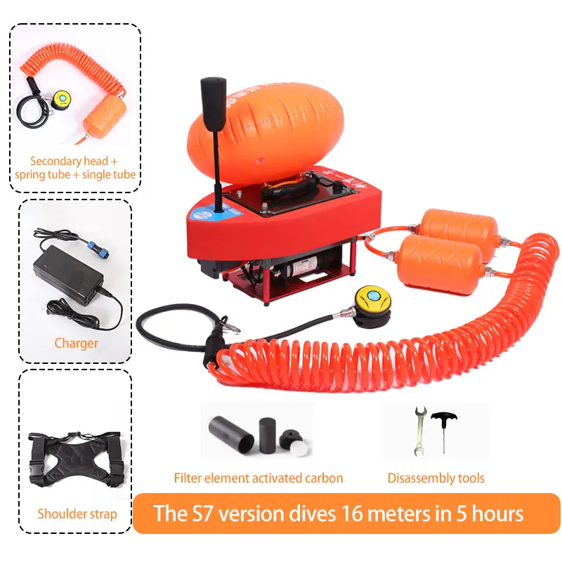 WOLACH 휴대용 스노클, 엔지니어링 다이빙 튜빙 서피스 스노클 스쿠버 다이빙