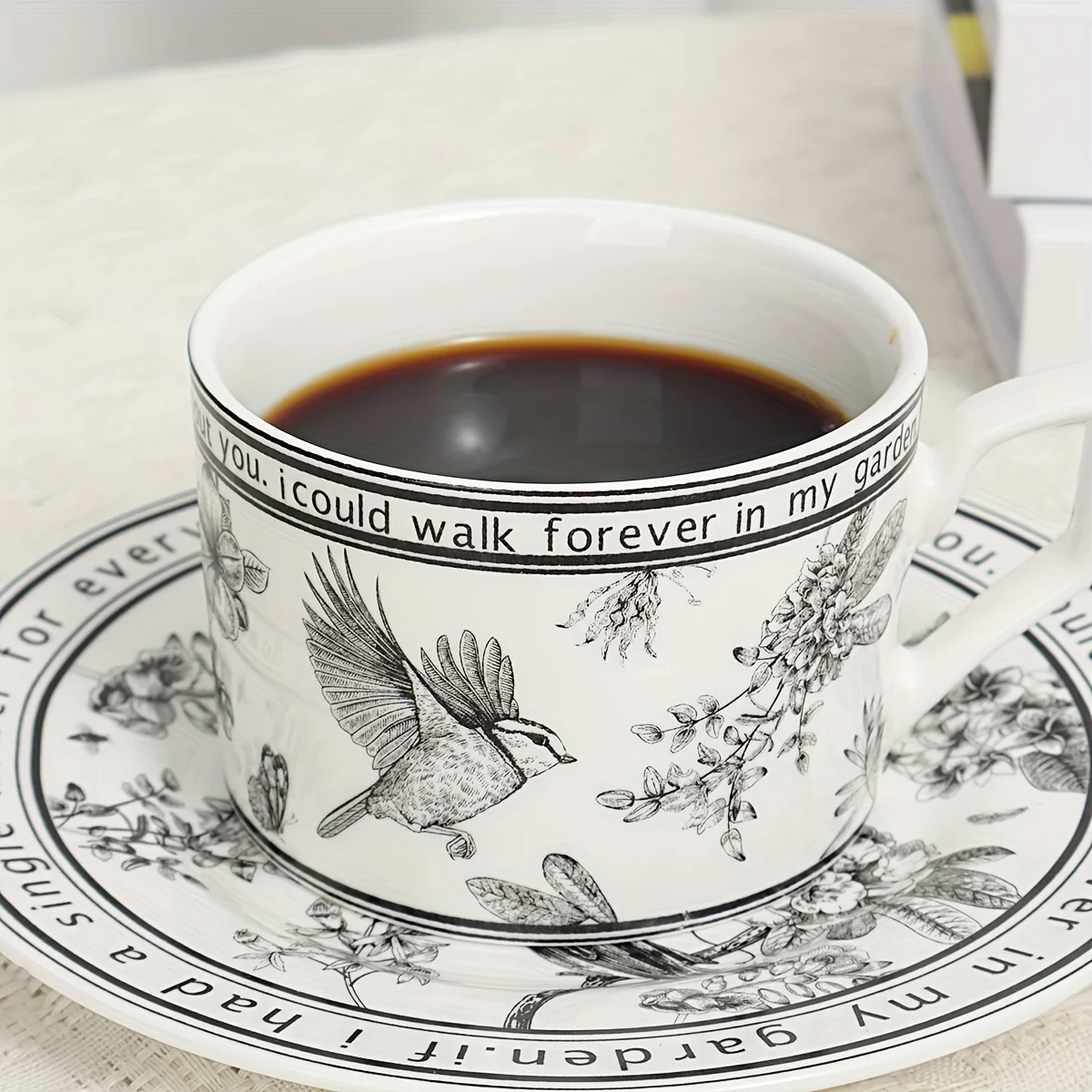 1 set Pinellia Retro Kaffeetasse Cappuccino Tasse, Kaffeetasse, weiße Tee tasse Set, britische Kaffeetasse, Porzellan Tee Set, Latte Tasse