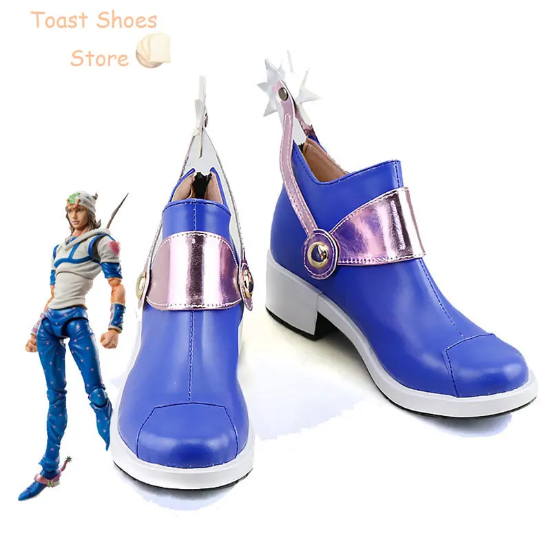 Anime Jojo'sbizarread venture Jonathan Joestar Cosplay Schuhe Pu Lederschuhe Cosplay Prop Halloween Boot Kostüm Requisite