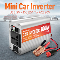 Mini Car Inverter 200W 400W 600W Modified Sine Wave Power Inverter DC 12V To AC 220V 50Hz With USB Charger Transformer Converter