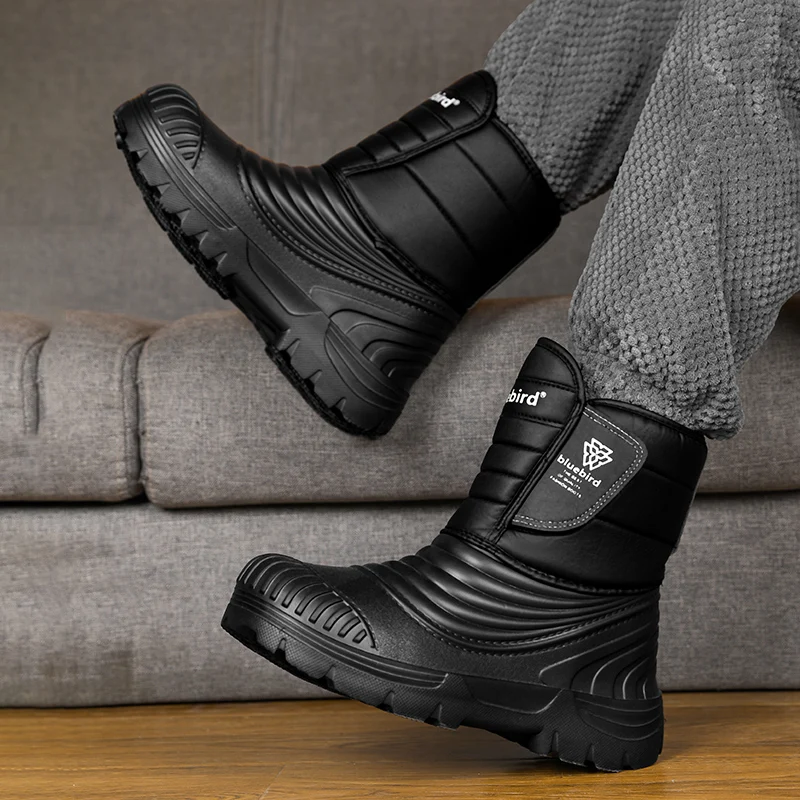 New men winter snow boots thickened waterproof windproof and warm boots with fur negative 40 degree cold-resistant large size 49 image 5