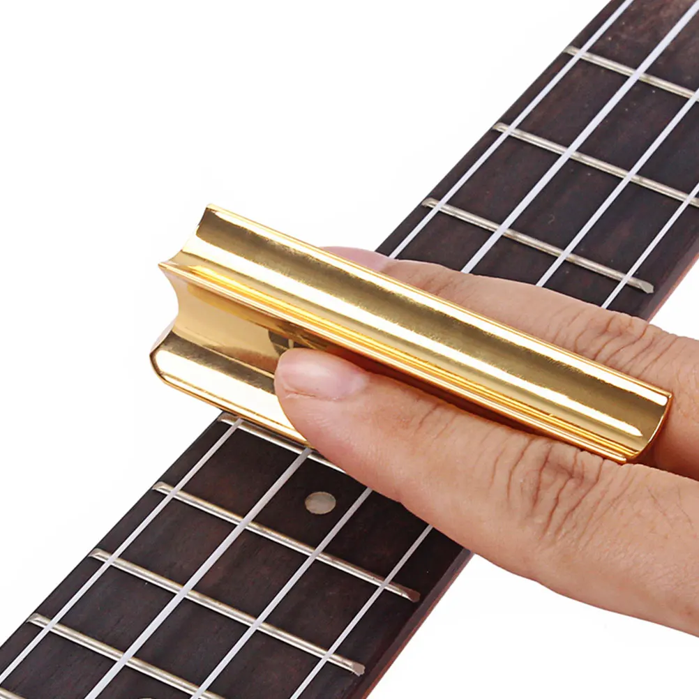 5 قطعة الفولاذ المقاوم للصدأ شريط لهجة مقاوم للصدأ للجيتار الكهربائي المعادن إصبع الشريحة اللفة الصلب الشريحة الغيتار الملحقات أداة #1