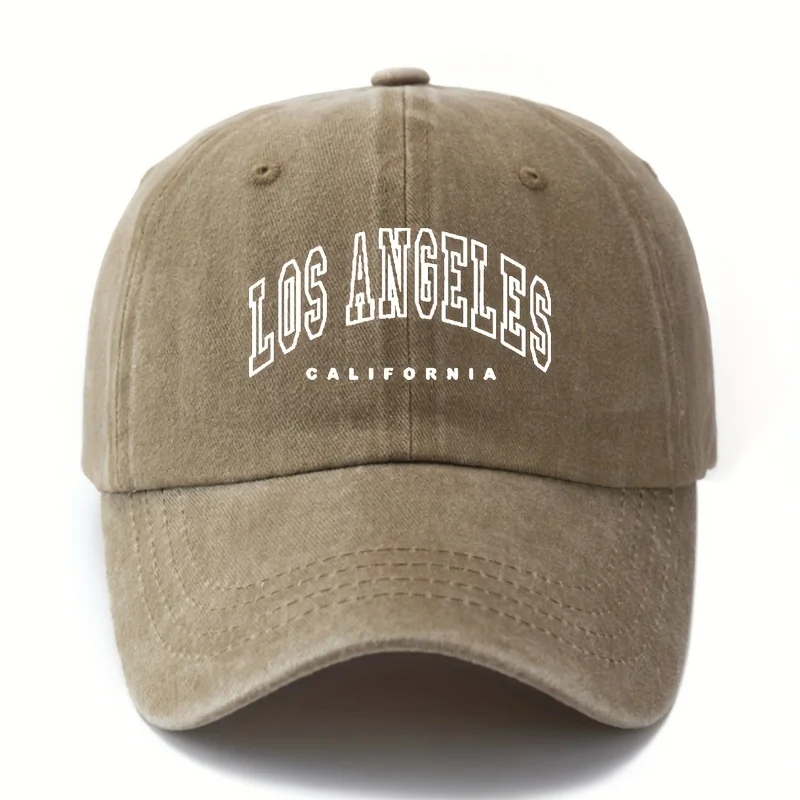Retro-Baseballkappe für Herren, Los Angeles, leichte Entenschnabelkappe für den Außenbereich, geeignet für Camping-Party-Anlässe, LKW-Fahrer