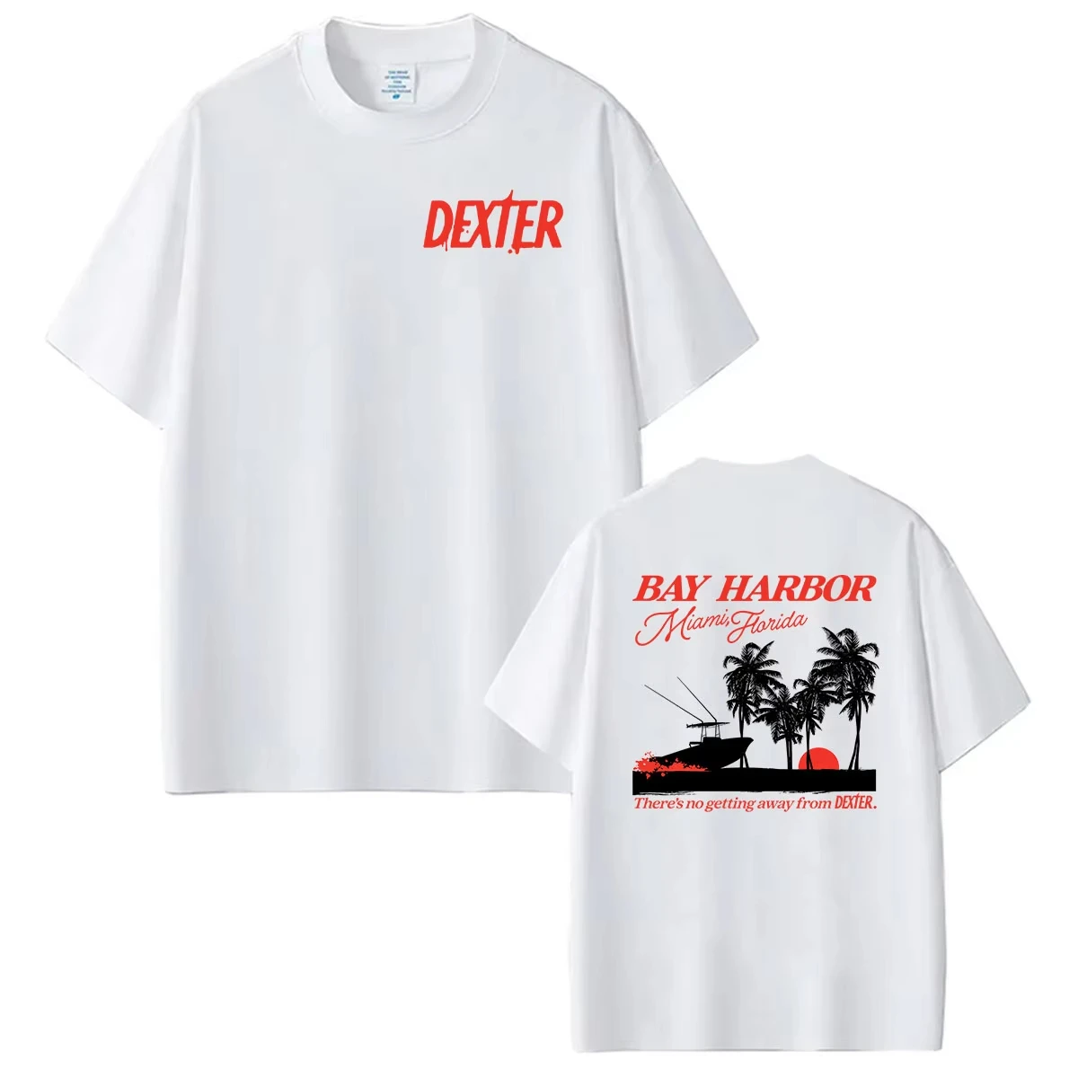 2026 Tv Series Dexter Morgan Bay Harbor Print T Shirts Men's Women Summer pure Cotton T-shirt Y2k Harajuku Clothing T-shirt