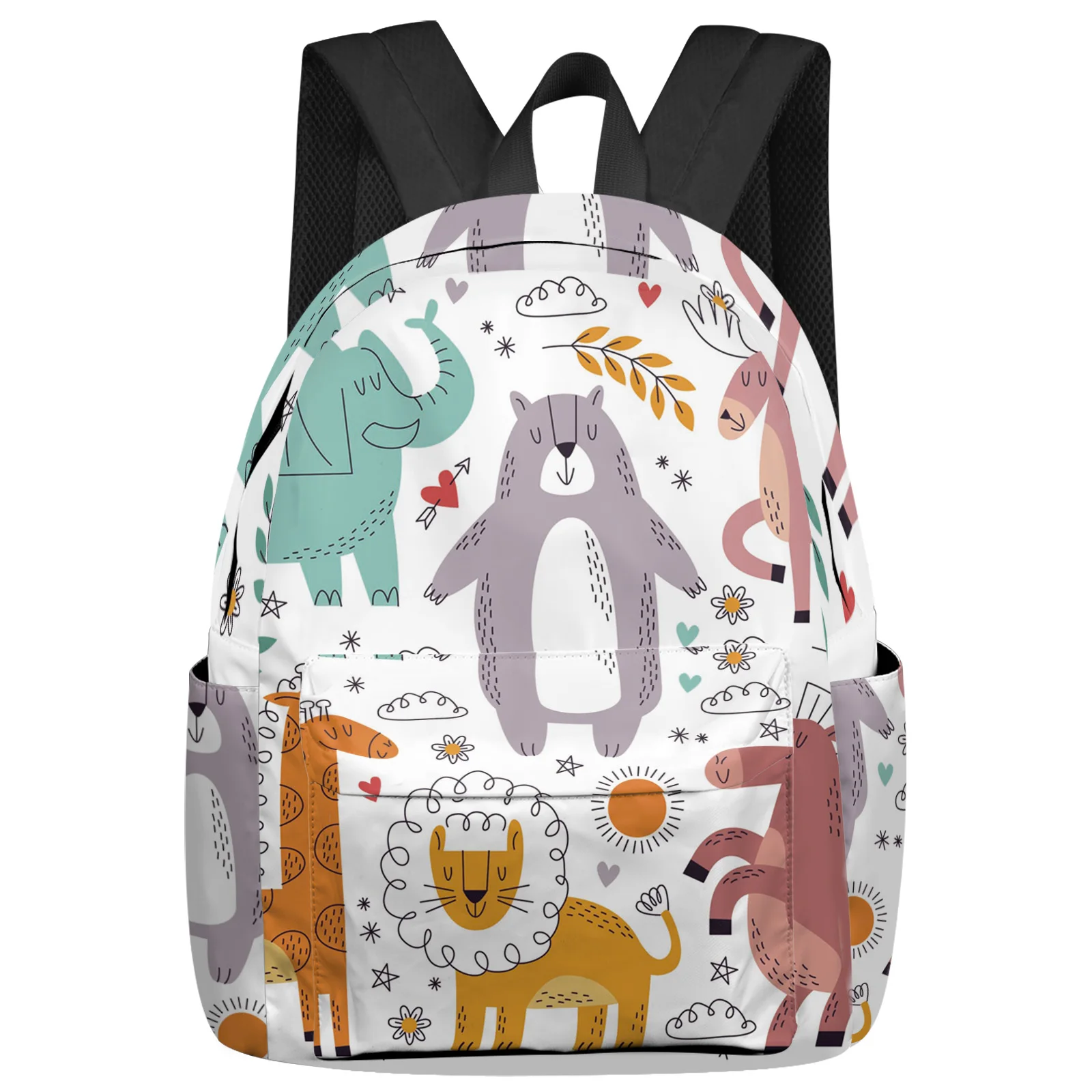 Elephant Animal Cartoon Feminina Backpacks Teenagers Student School Bags Laptop Backpack Men Women Female Travel Mochila