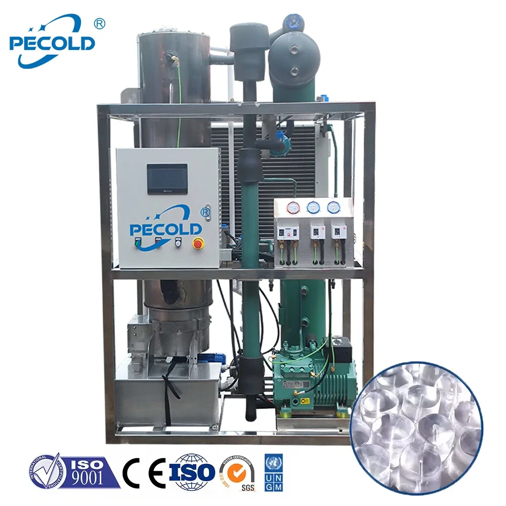 High Quality Professional Evaporator Tube Ice Making Machine Commercial Edible Ice Tube Machine 1 /3 /5 /10 Ton Provided TAIHE