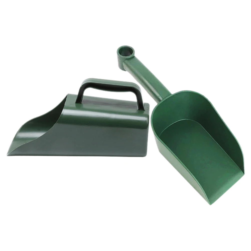 

2 Pcs Green Large Bucket Shovel Opening Scoop for Garden Flower Plants Succulent Bonsai H Tools Gardening Set