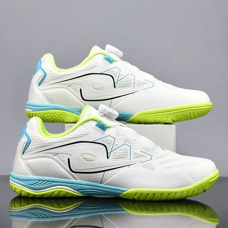 2026Brand Comfortable Anti Slip Badminton Gym Shoe Top Quality Wearable Table Tennis Shoe Couple Quick Lacing Badminton Shoe 36-