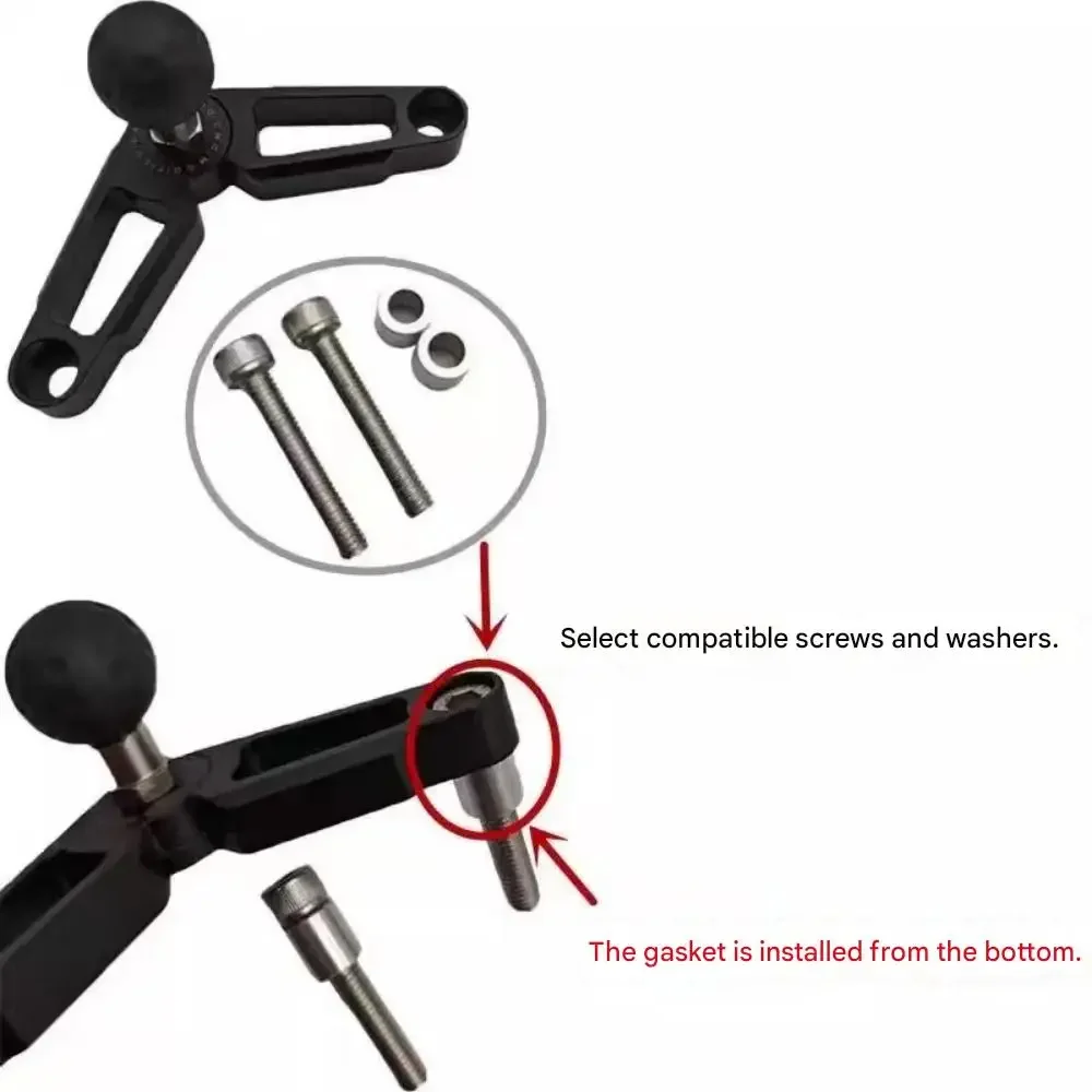 【Perfect】Suitable for modifying QJMOTOR AK628 center mount, mobile phone navigation mount, action camera mount