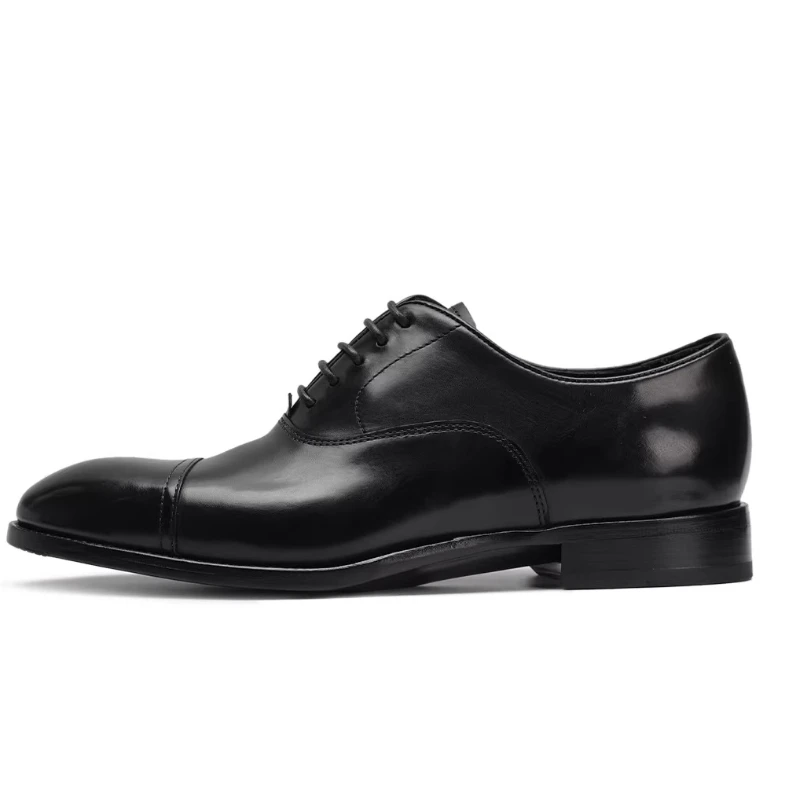 Genuine Leather Outsole Oxford Shoes for Men's Dress Shoes New Business Comfortable Breathable Iron Toe Piano Sole Leather Shoes