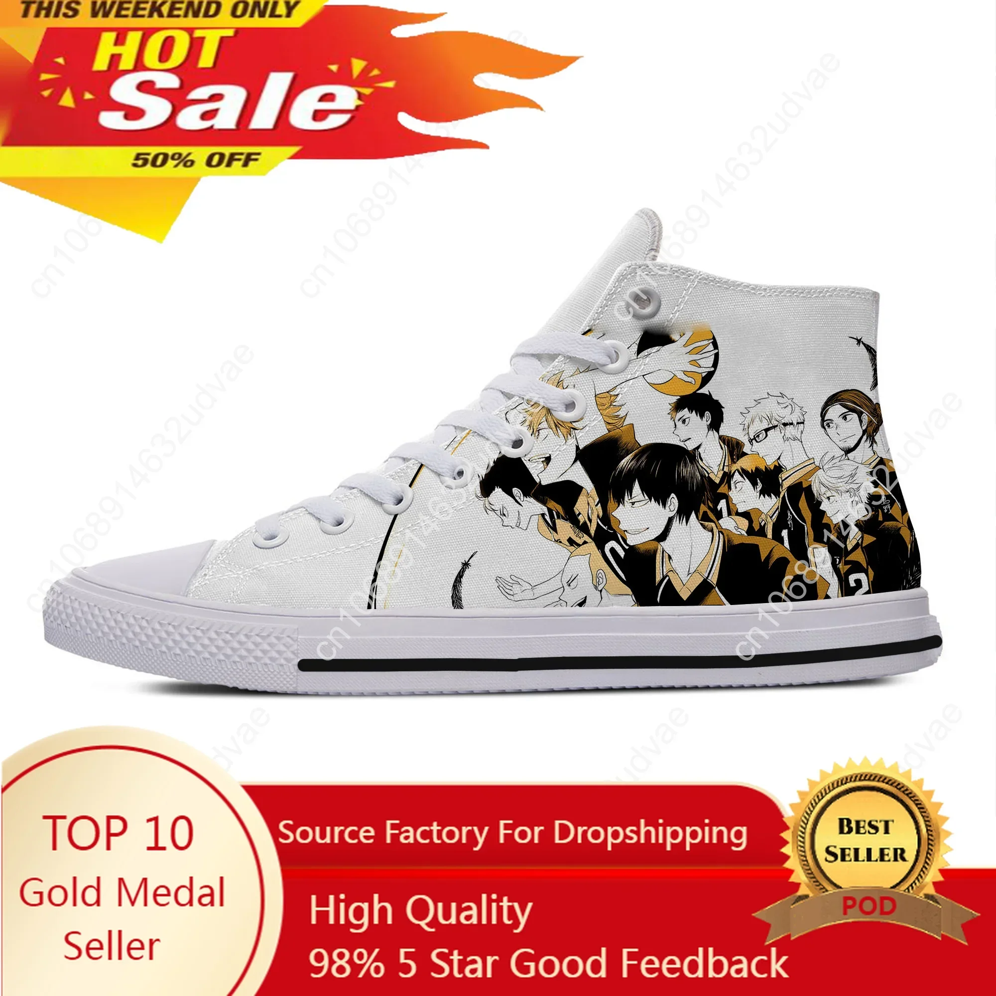 

Hot Cool Summer Fashion FunnyHigh Quality Sneakers Handiness Casual Shoes for Men Women Anime Haikyuu Volleyball Juvenile Shoes