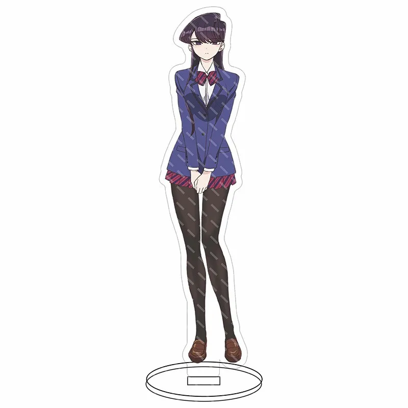 16cm Anime Komi Can‘t Communicate Cosplay Stand Model Plate Komi Shoko Acrylic Figure Standing Sign Keychain Desktop Decor Toys