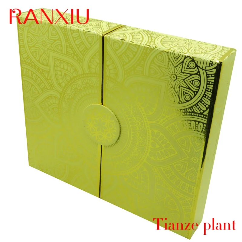 Luxury Xmas paper gift box chocolate packaging calendar avvento