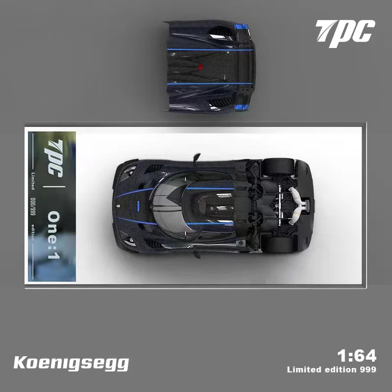 TPC 1/64 Koenigsegg ONE Alloy car models limited Rear cover removable