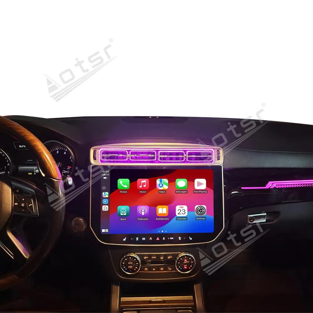 13.3 Inch Old To New Full For Mercedes-Benz ML 2013-2015 Android 14 Car Radio With Ambient Light Car GPS Navigation Car Media