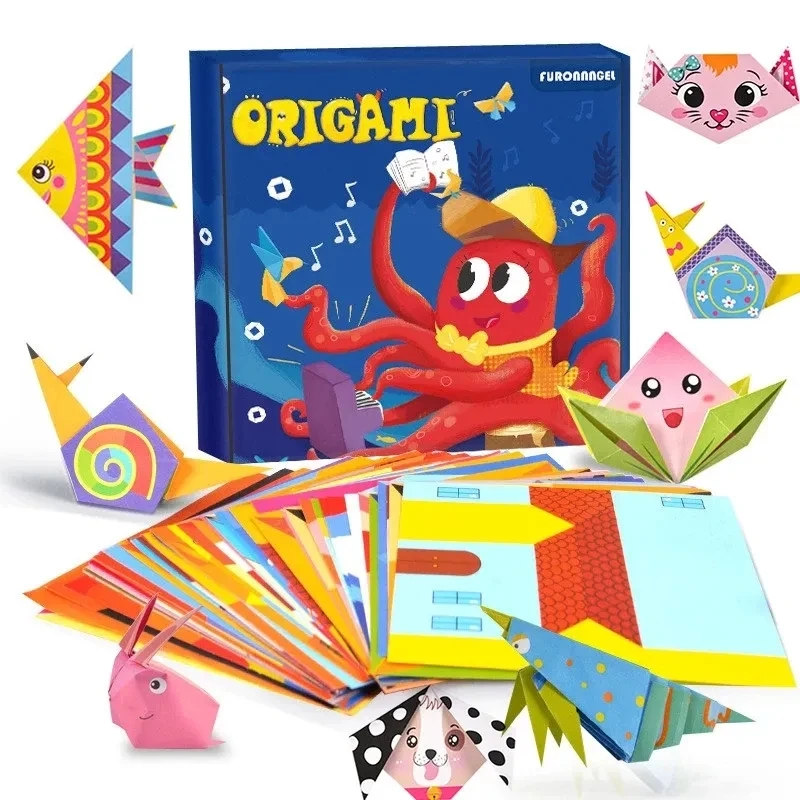 

Baby Craft Toys Cartoon Animal Origami Paper Cutting Book Kids Handcraft Paper Cut Puzzle Early Learning Educational Toys Gifts